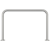 Stainless steel hoop |  48 mm | for casting in concrete | without cross bar | total width 1200 mm | To be fixed by plugs